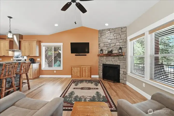 Open-concept living space