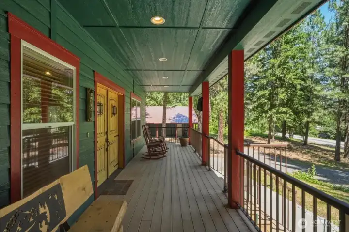 Covered front porch