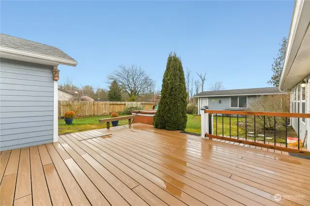 Deck Off Family Room & Informal Dining Area