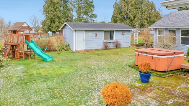 Large Backyard With Detached Studio