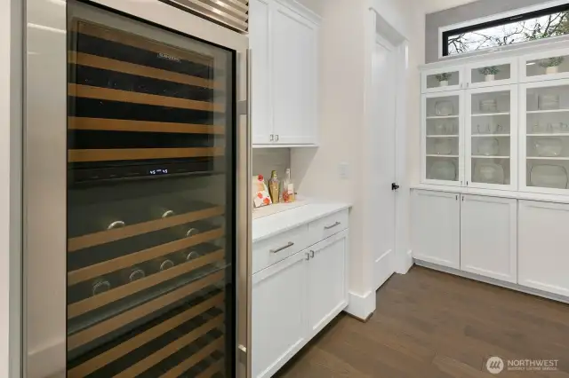 Wine vault off kitchen