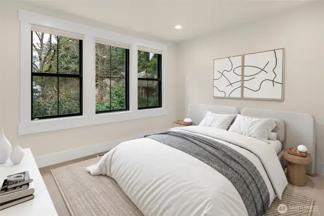 Upper Level Secondary Bedroom - Virtually Staged.