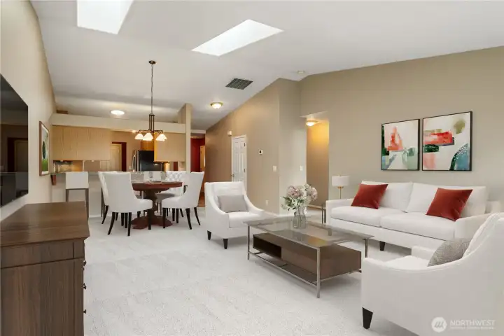 Living room (virtually staged)