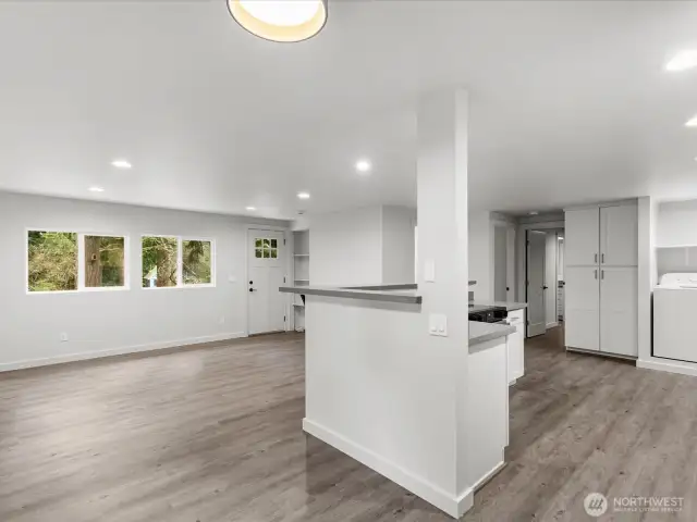 Looking from Dining to Living area.