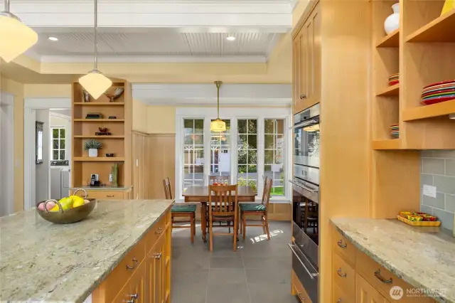Dining nook is perfect for casual dining.