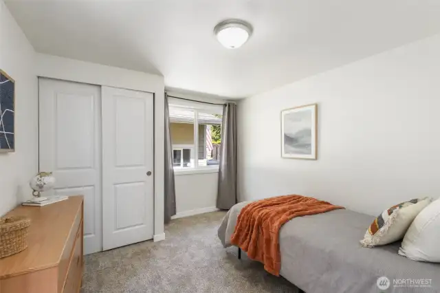 Bedroom 2 with new carpet!