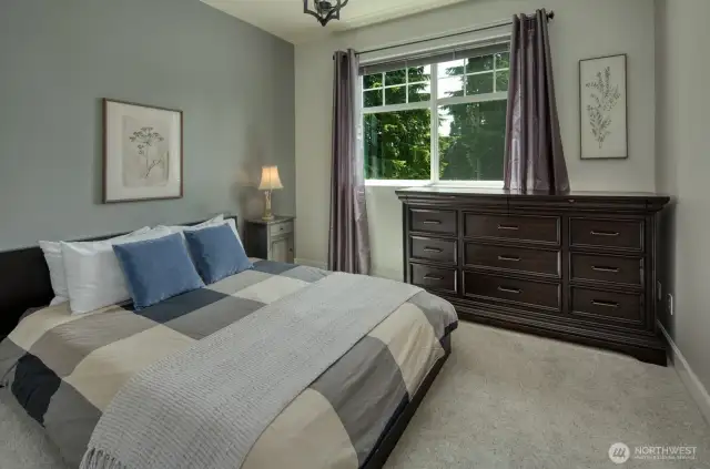 One of three bedrooms on the upper level, with ensuite.
