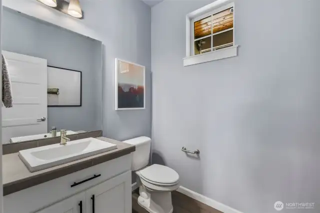 Powder bathroom.