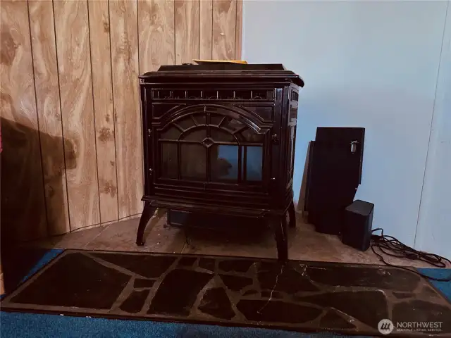 Pellet Stove In Living Room