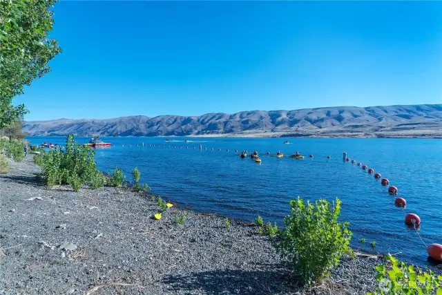 Swimming area.