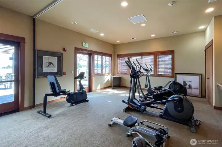 Solana Clubhouse exercise room
