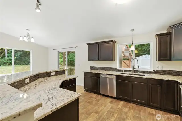 Well situated, large kitchen,