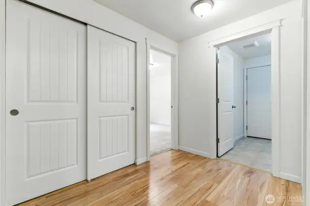 Lots of storage. There is another storage closet across from this one.