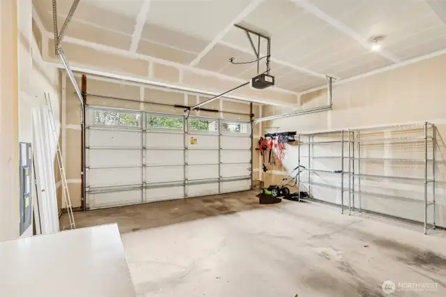 Garage with racking