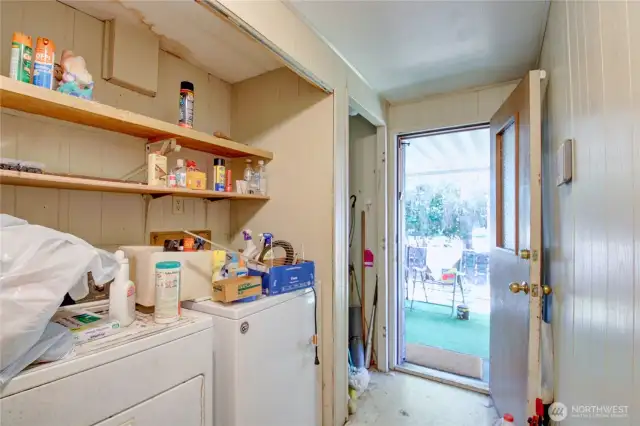 Laundry to carport door