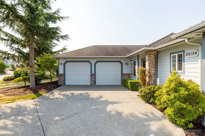 Spacious two car finished garage