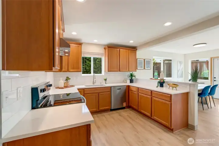 NEW quartz countertops and backsplash