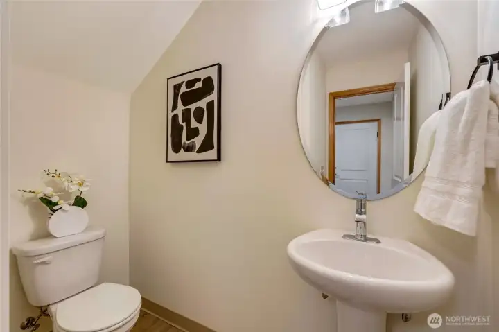 Main level Half bathroom