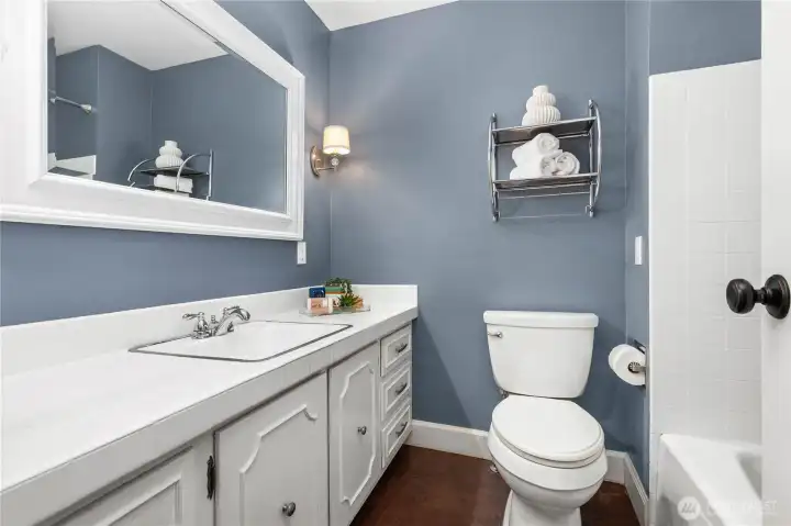 Main-level full bathroom.