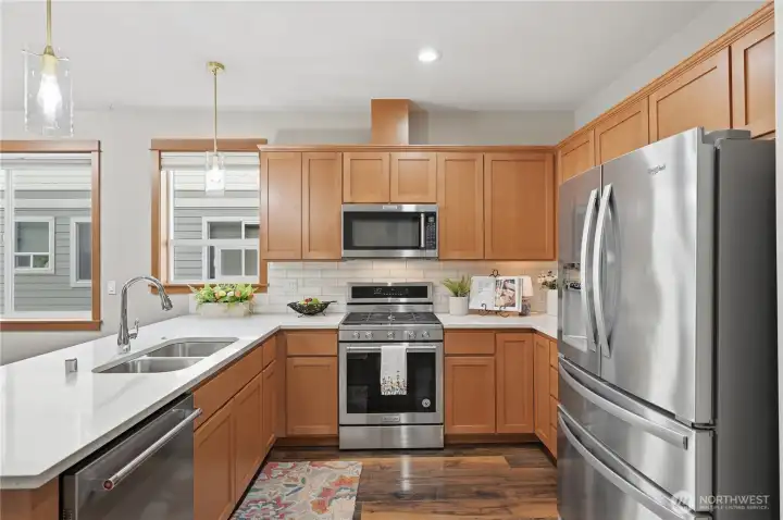 Kitchen with Stainless Steel Appliances