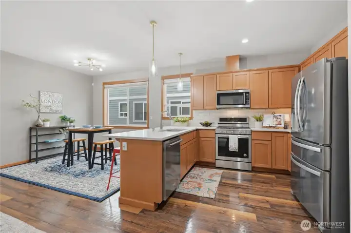 Lots of Natural Light Comes in Thru the Windows