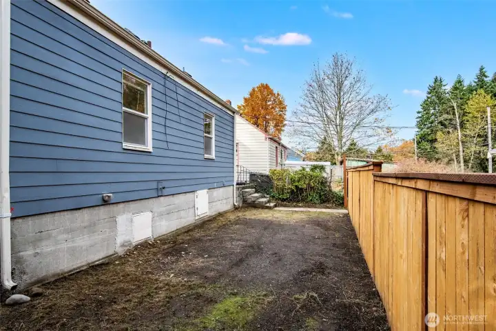 Backyard of the main house.