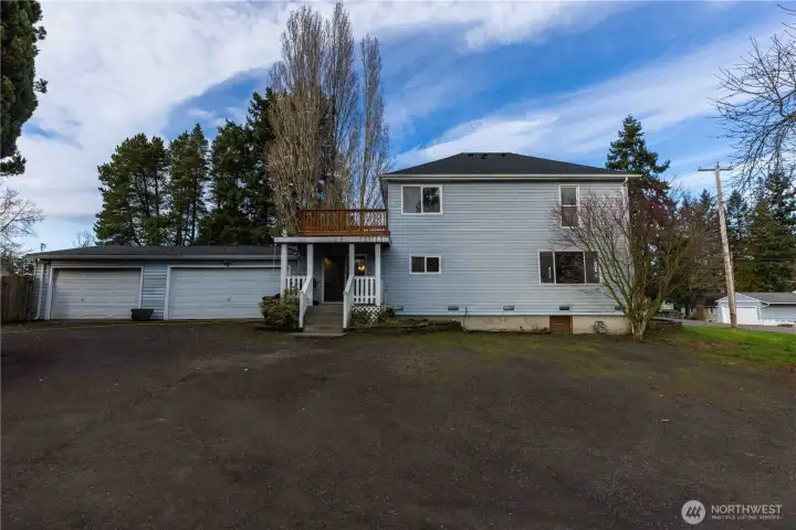 3 car attached garage and ample parking in driveway or on back lot. NO HOA