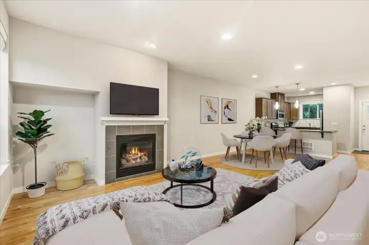 Great Room - Digitally staged