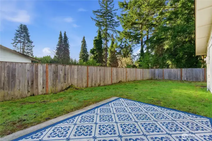 Imagine your outdoor patio furniture enjoying the sun filled space.