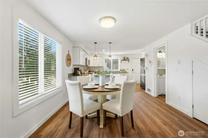 Perfect spot for weeknight dinners or hosting friends and family.