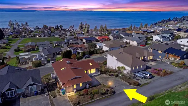 RV parking and quiet road