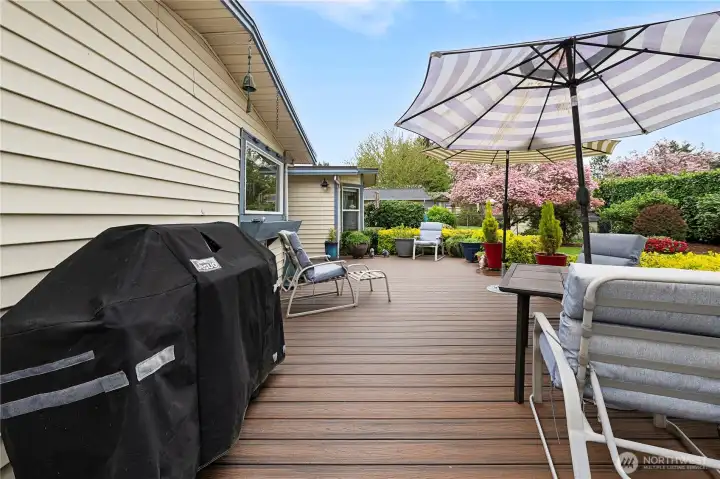 Back Deck - View from Back Garage Door