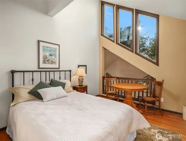 Upstairs bedroom on the north side