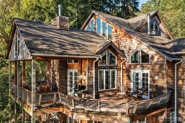 High windows provide generous natural light