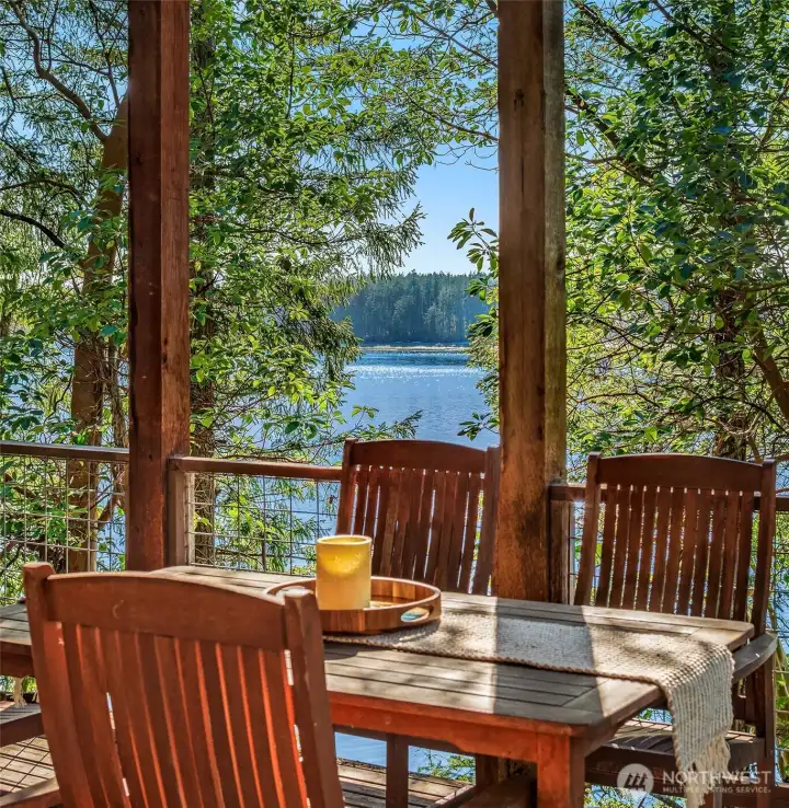 Gorgeous Peale Passage views from the deck.