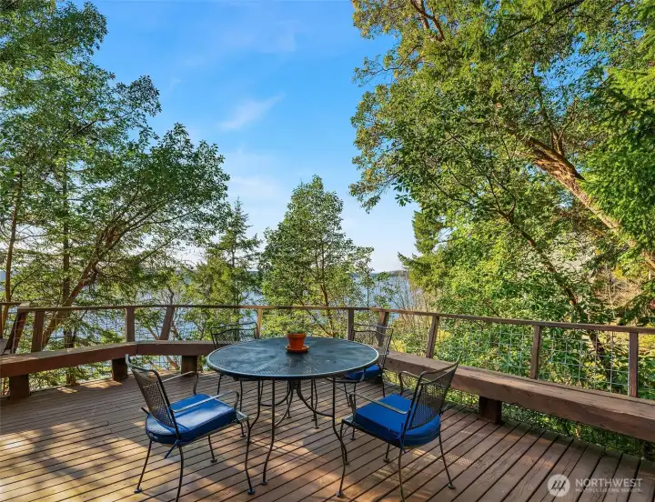 Looking from the North side of deck