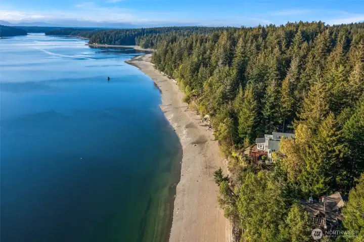 Looking North along Harstine Island's SW shoreline