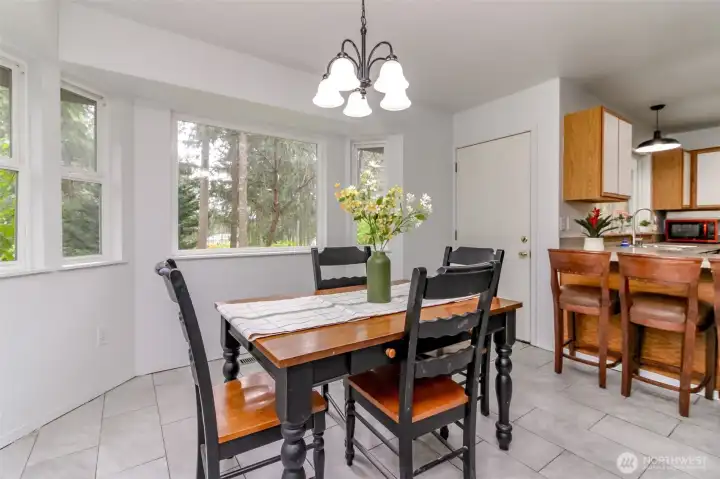 Dining and kitchen