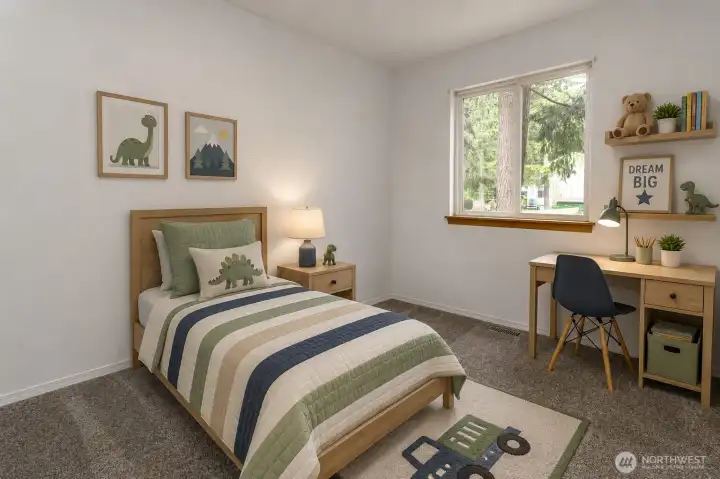 2nd bedroom virtually staged