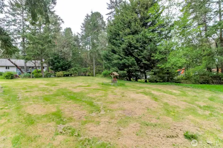 Large acreage behind home