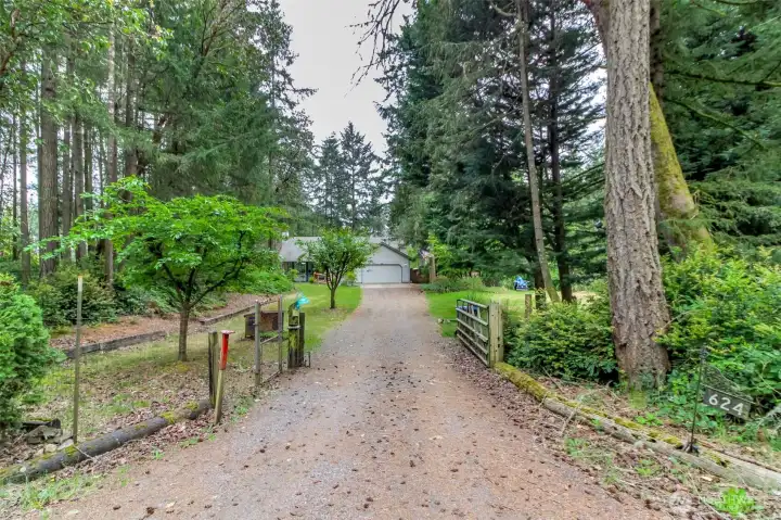 Front entry with gate