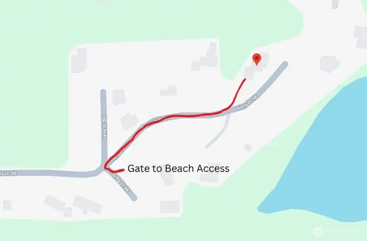 Private Access to Lake St Clair - Just Walk Down Glory Dr to Greg Ct SE and take a Left