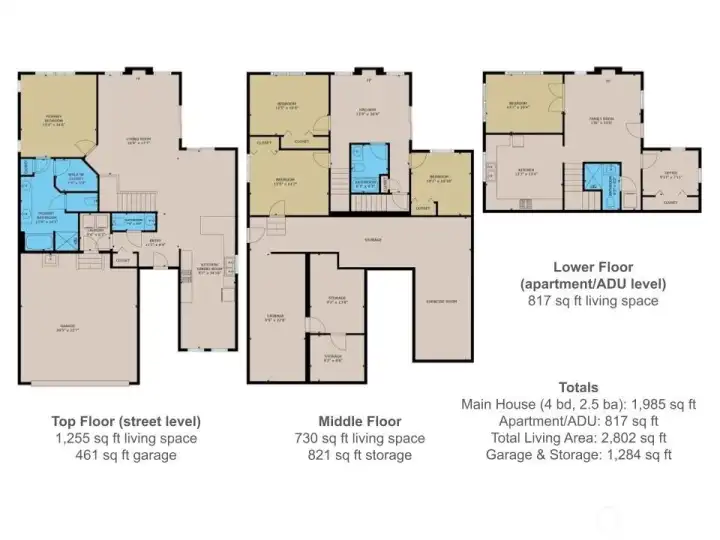 Floor plan with approximate dimensions. Floor plan with approximate dimensions.