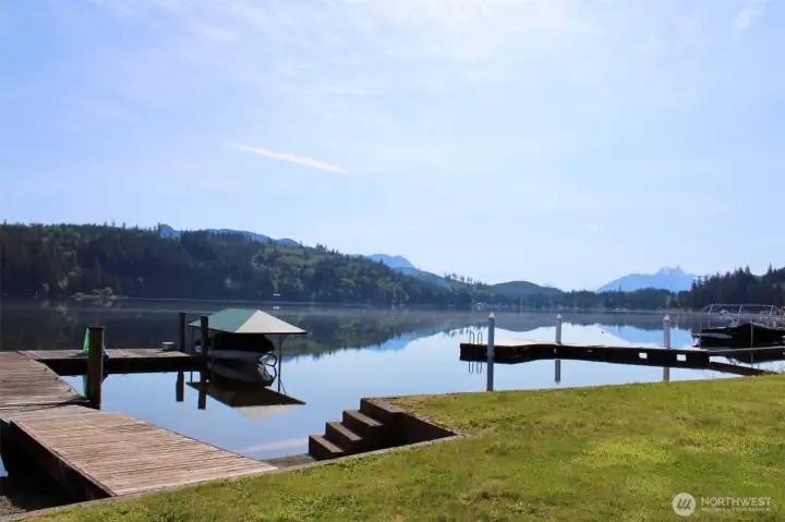 A rare 118 feet of Lake Cavanaugh waterfront.