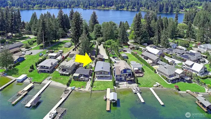 Located on "Interlaken", w/ Lake Shoecraft in background; Surrounded by Coveted Lakefront Homes~