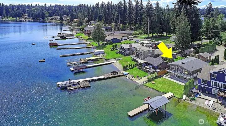 Highly Sought-After Strip of Lake Goodwin Waterfront Homes~