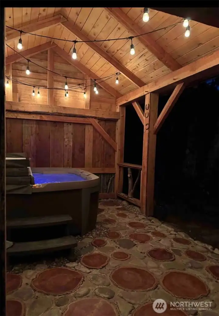 Hot tub area