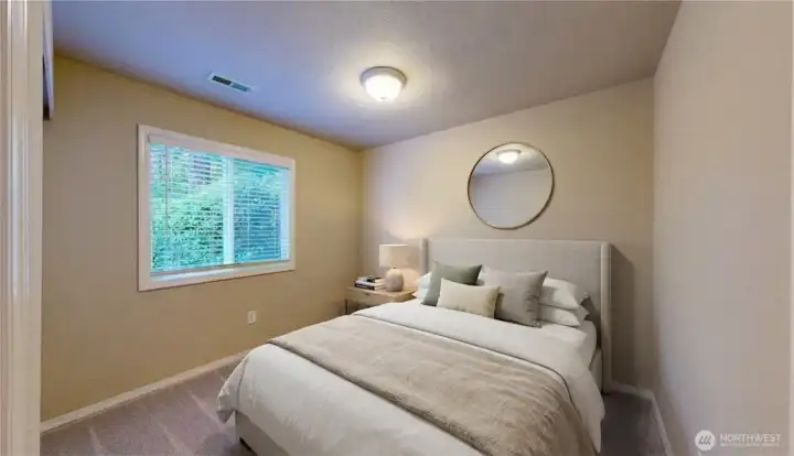Third bedroom. This photo is virtually staged.