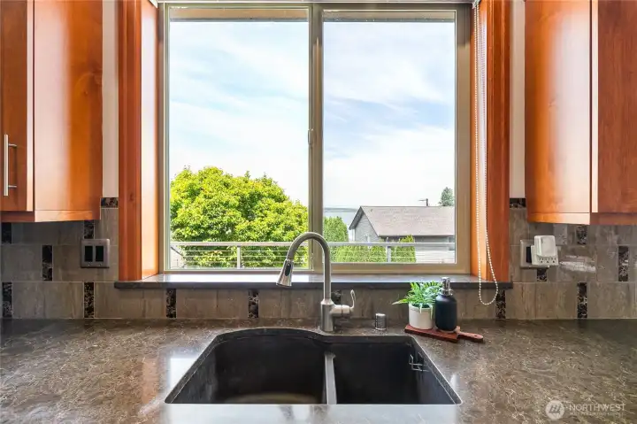 Sink with amazing views Sink with amazing views