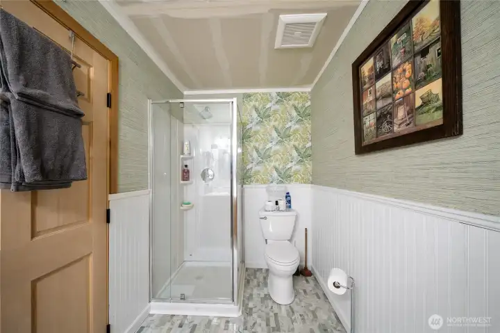 Basement bathroom roughed in Basement bathroom roughed in
